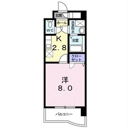 二又 徒歩1分 3階の物件間取画像